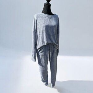 Heather Gray Lounge Set – Long Sleeve Top & Joggers